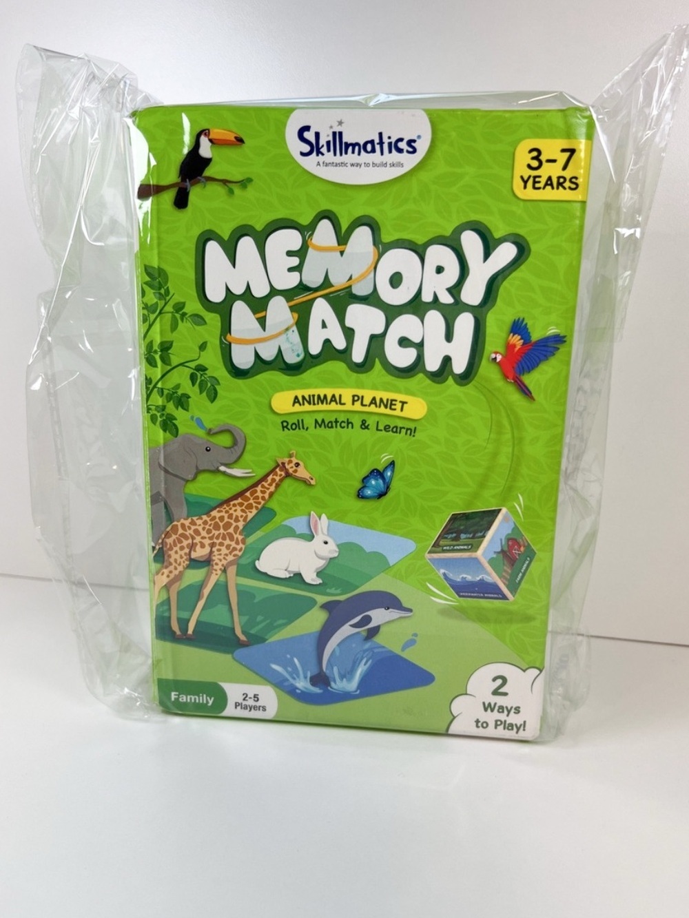 Skillmatics Memory Match Animal Planet Educational Matching Game Ages 3-7